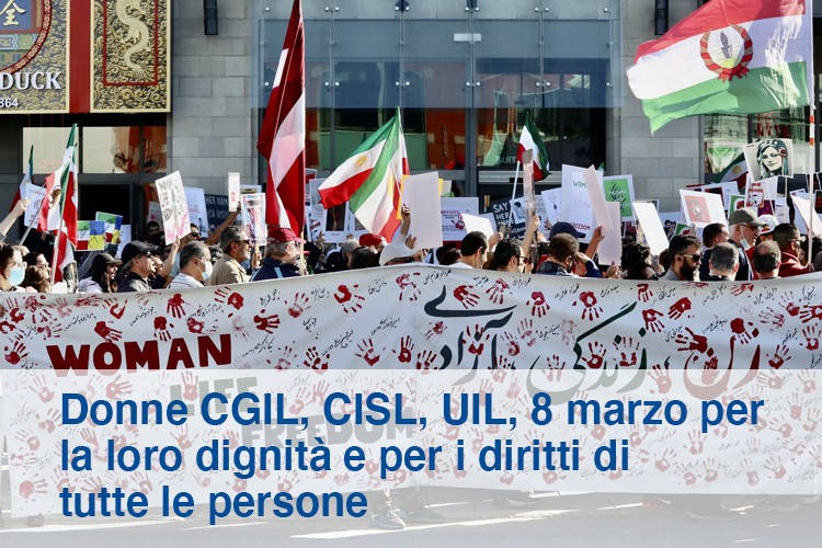 Donne CGIL, CISL, UIL, 8 marzo per la loro dignità e per i diritti di tutte le persone