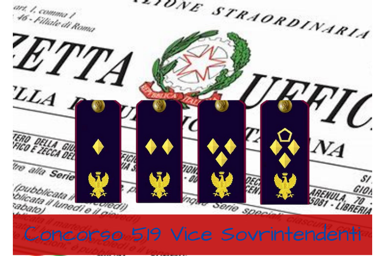 concorso 519 vice sovrintendenti